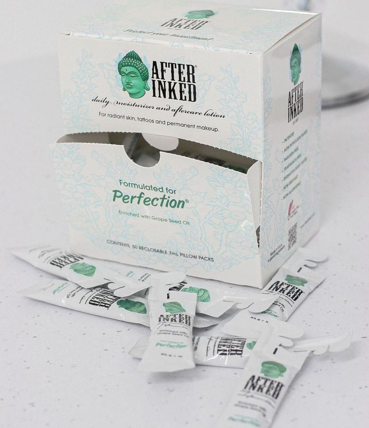 After Inked tattoo aftercare lotion moisturizer packets 7 ml