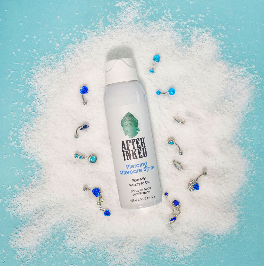 After Inked Piercing Aftercare Spray is developed to gently cleanse