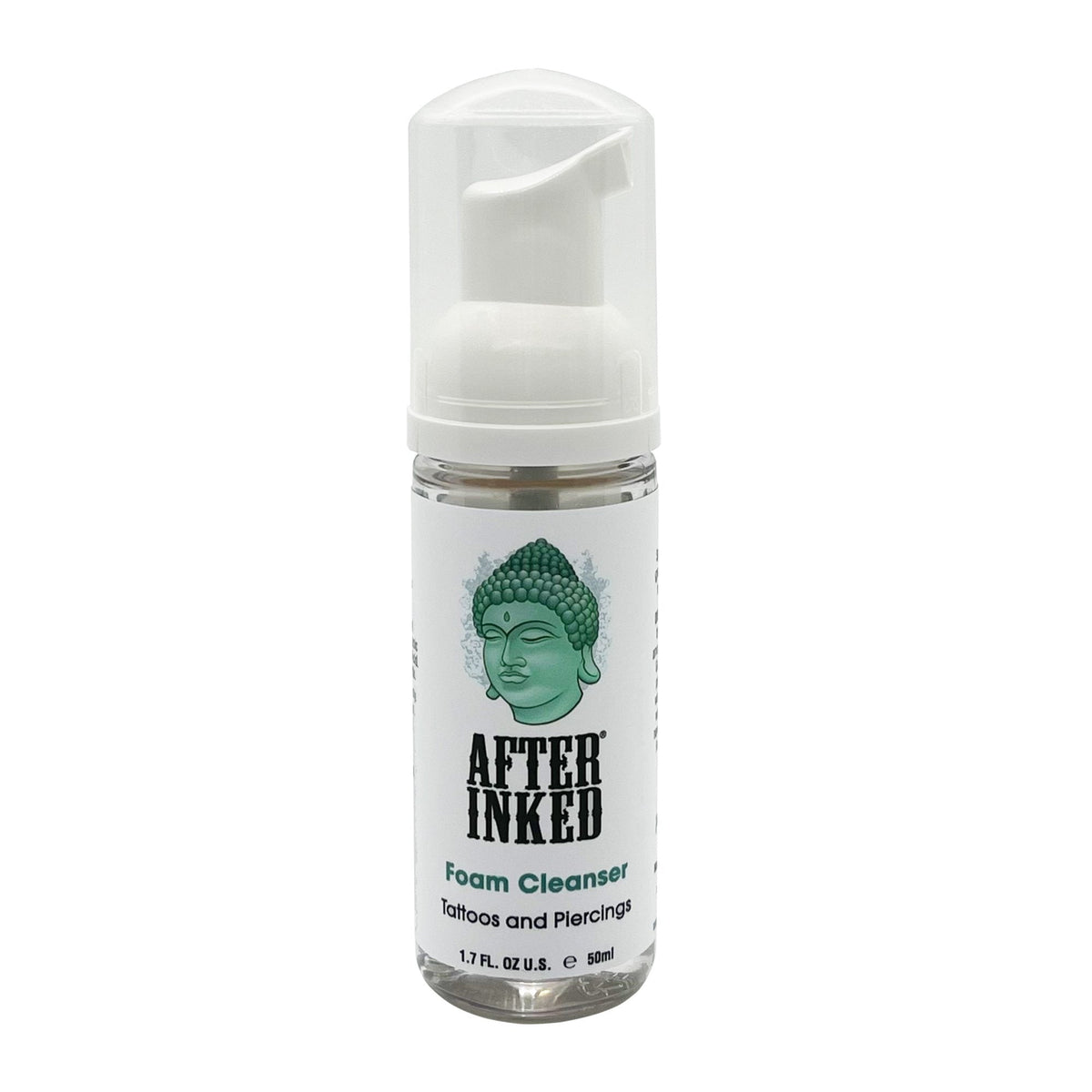 Tattoo aftercare and piercing aftercare foam cleanser, 1.7oz bottle