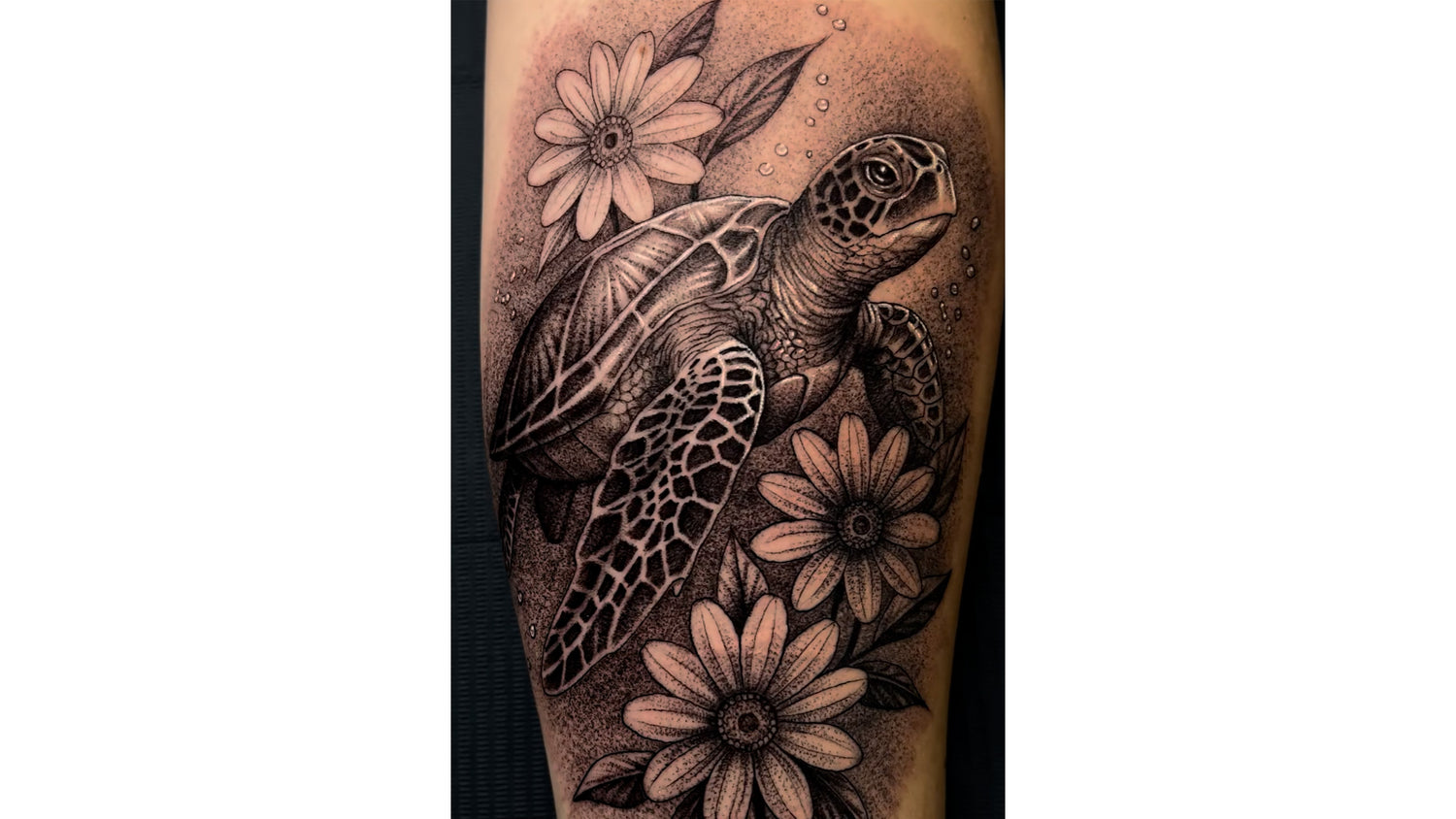 Sea Turtle tattoo by diegolugotattoo