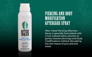 Piercing and body modification aftercare spray