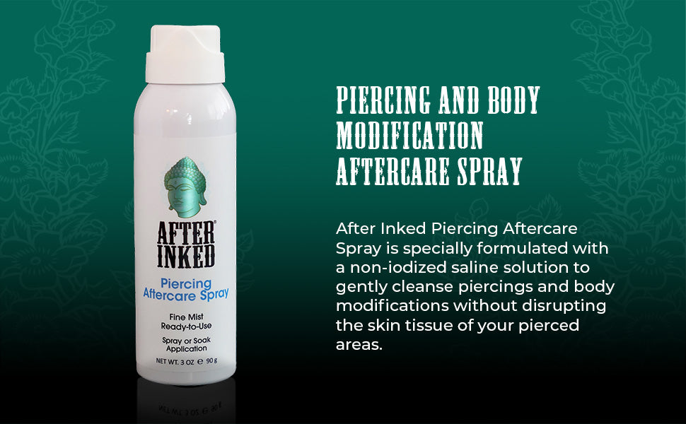 Piercing and body modification aftercare spray