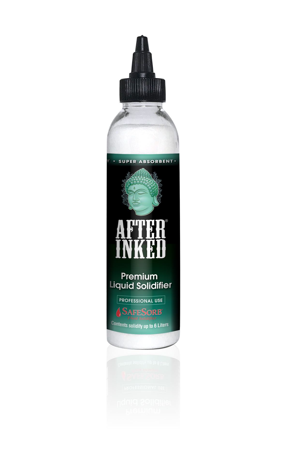 A bottle of After Inked premium liquid solidifier