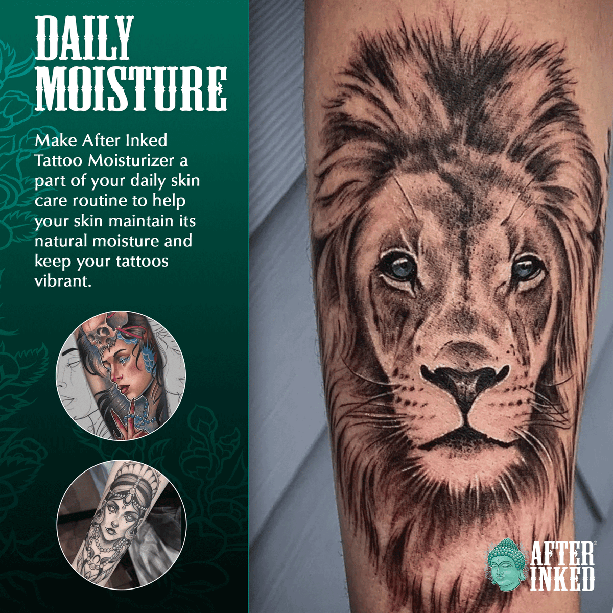 Tattoo aftercare lotion for daily moisture