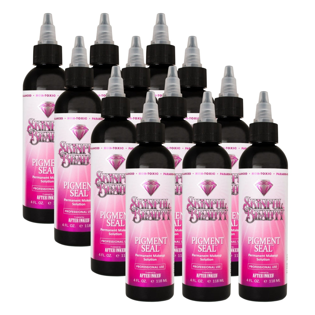 Pigment Seal permanent makeup solution for professional use, 4oz bottle, 12-piece case pack